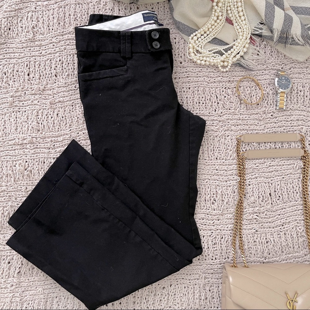 Banana republic bootcut black dress pants